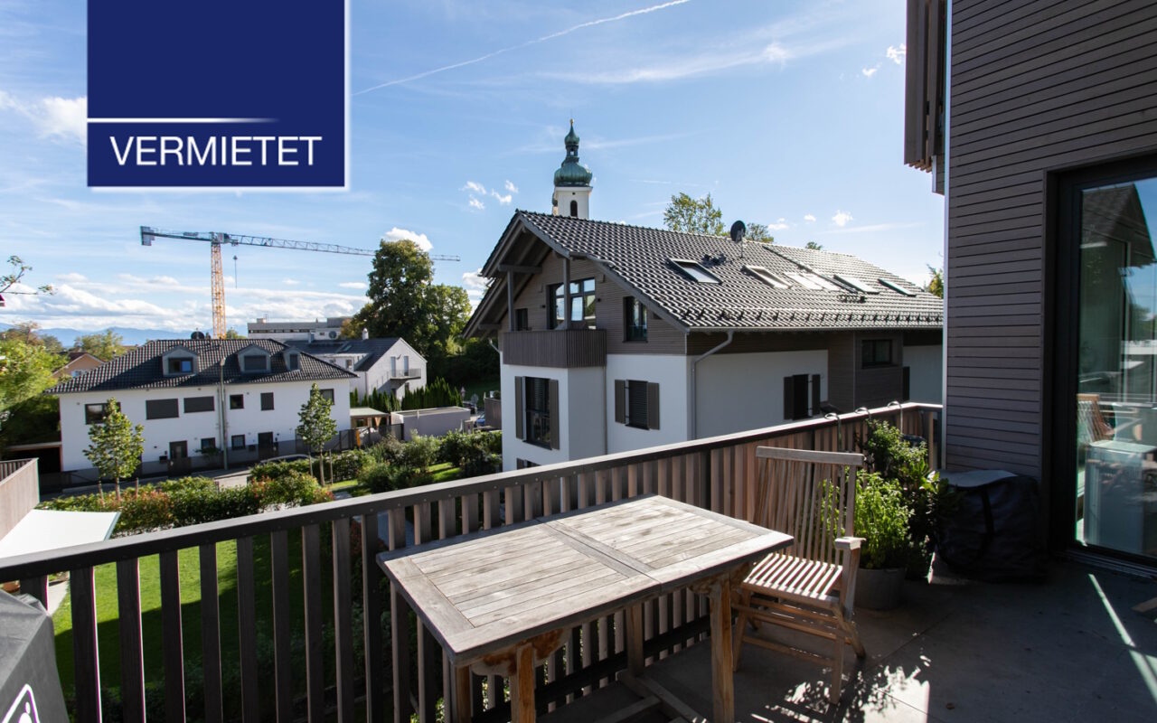+VERMIETET+ moderne 3-Zimmer-Wohnung mit See- und Bergblick, TG und Aufzug in Tutzing