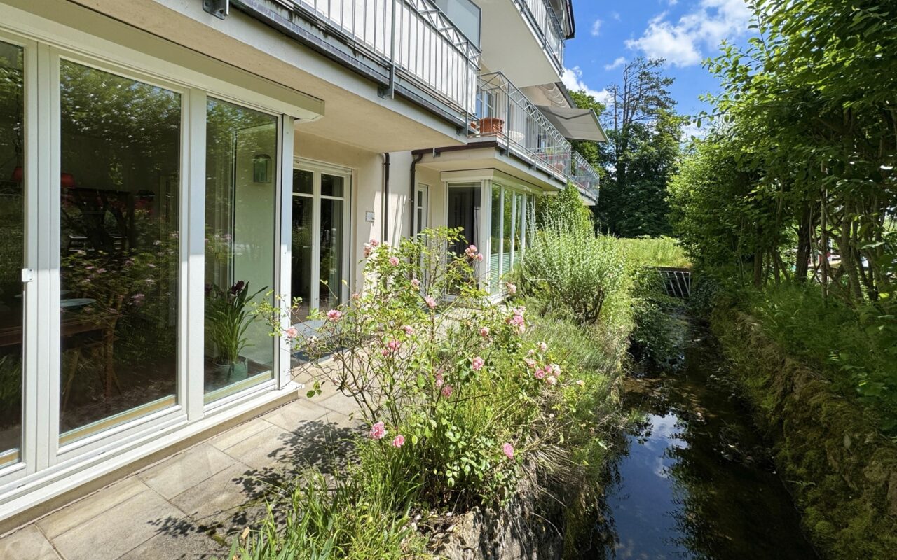 Wohnen am See, mitten im Zentrum – Stilvolle 3-Zimmer Erdgeschosswohnung in Tutzing