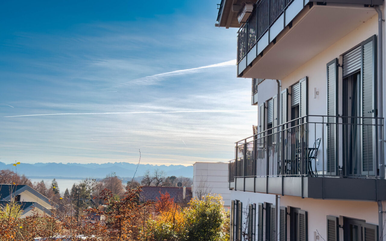 Terrassenwohnung mit See- und Bergblick in Tutzing