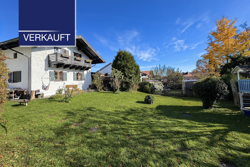 +VERKAUFT+ Kleines gemütliches Einfamilienhaus auf sonnigem Grundstück – Zentral in Tutzing