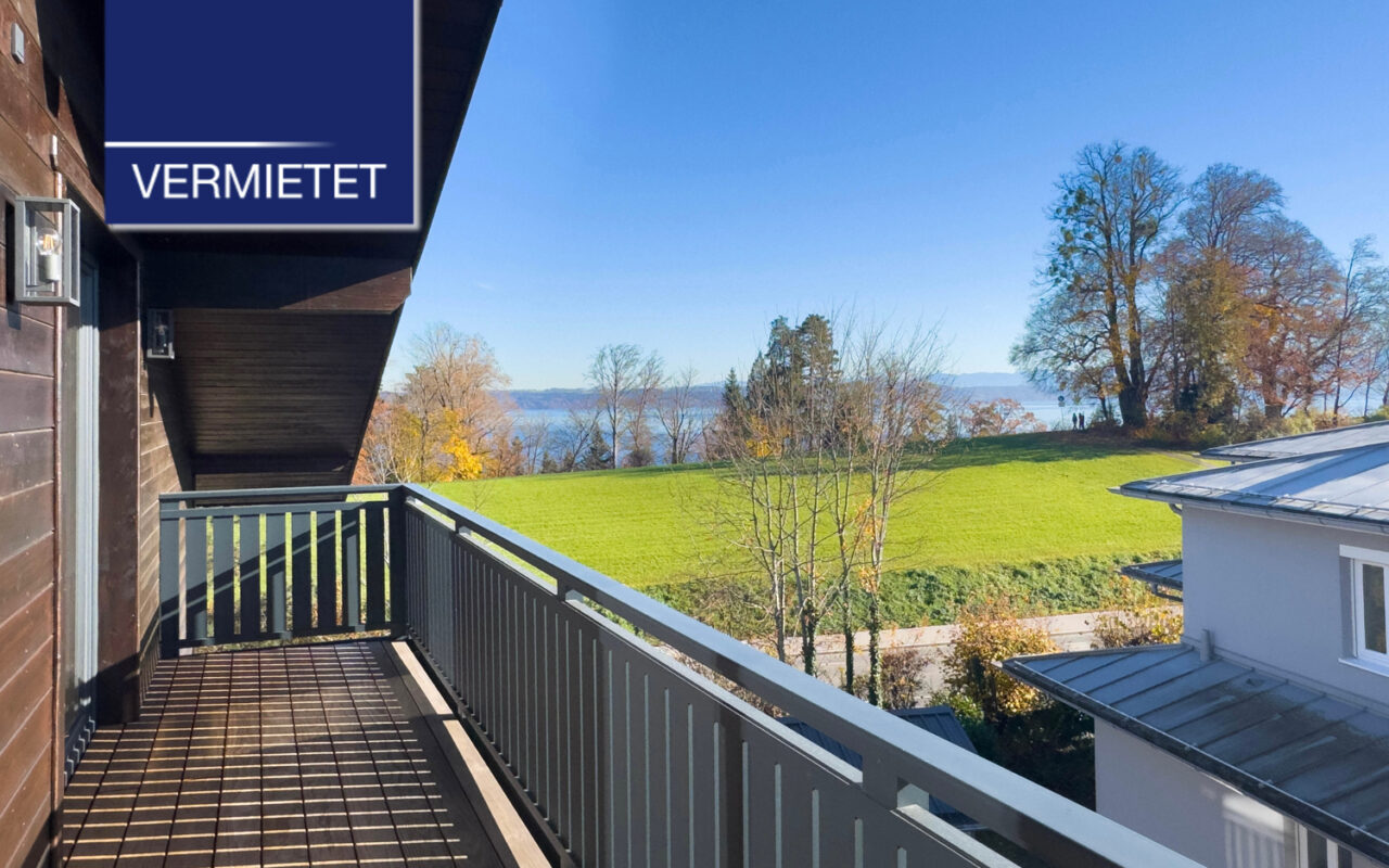 +VERMIETET+ Wohnen mit See- und Bergblick – großzügige Dachgeschosswohnung in Tutzing